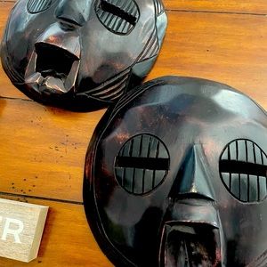 African (Ghana) wooden masks